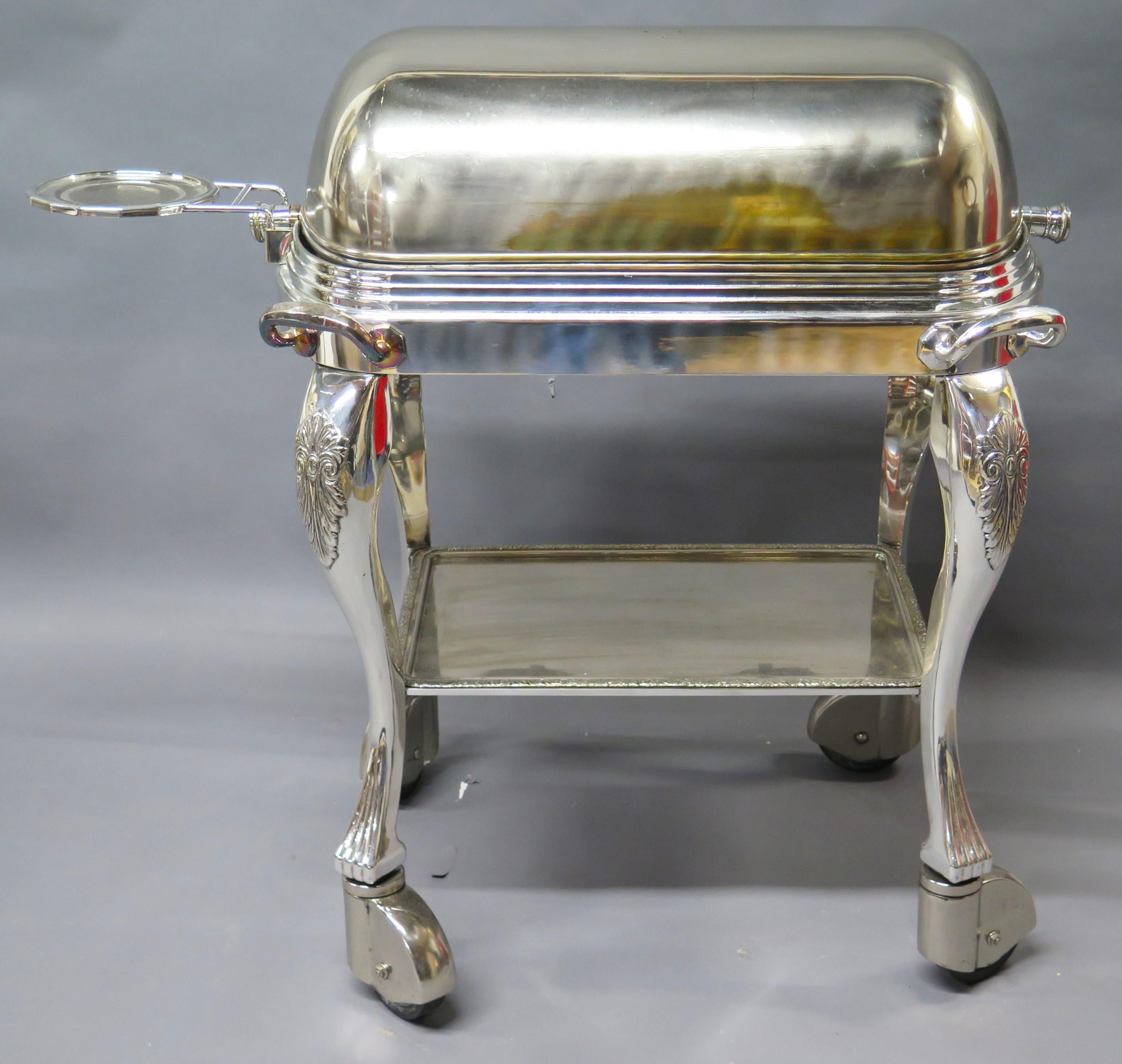 French Silver-plated Roast Beef Trolley