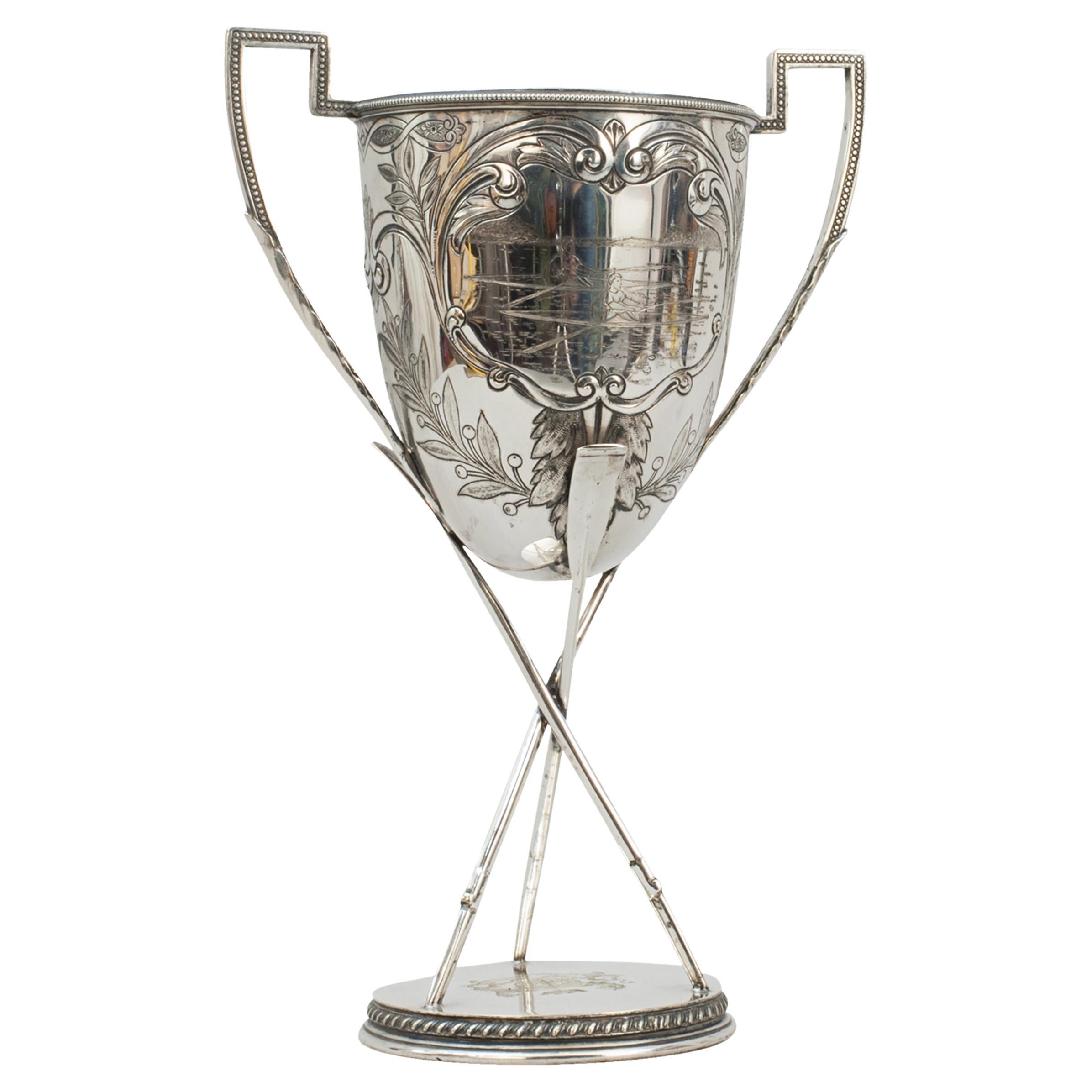Silver-Plated Rowing Trophy - City of Bath Corporation Challenge Cup