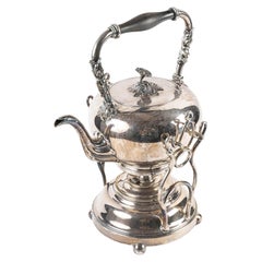 Silver-Plated Samovar by Maison Balaine in Paris, Early 20th Century.