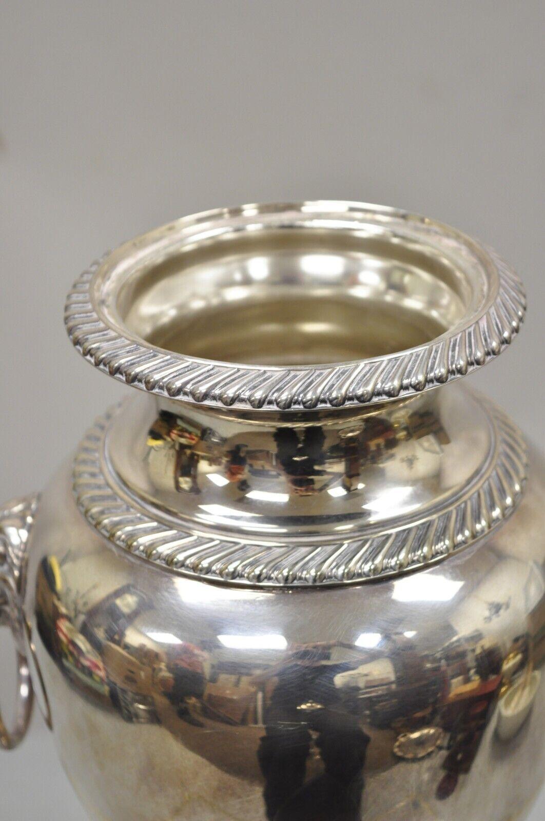 Silver Plated Samovar Coffee Tea Urn Regency Lions By International Silver Co. For Sale 1