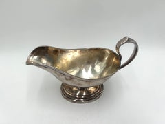 Silver plated sauce boat