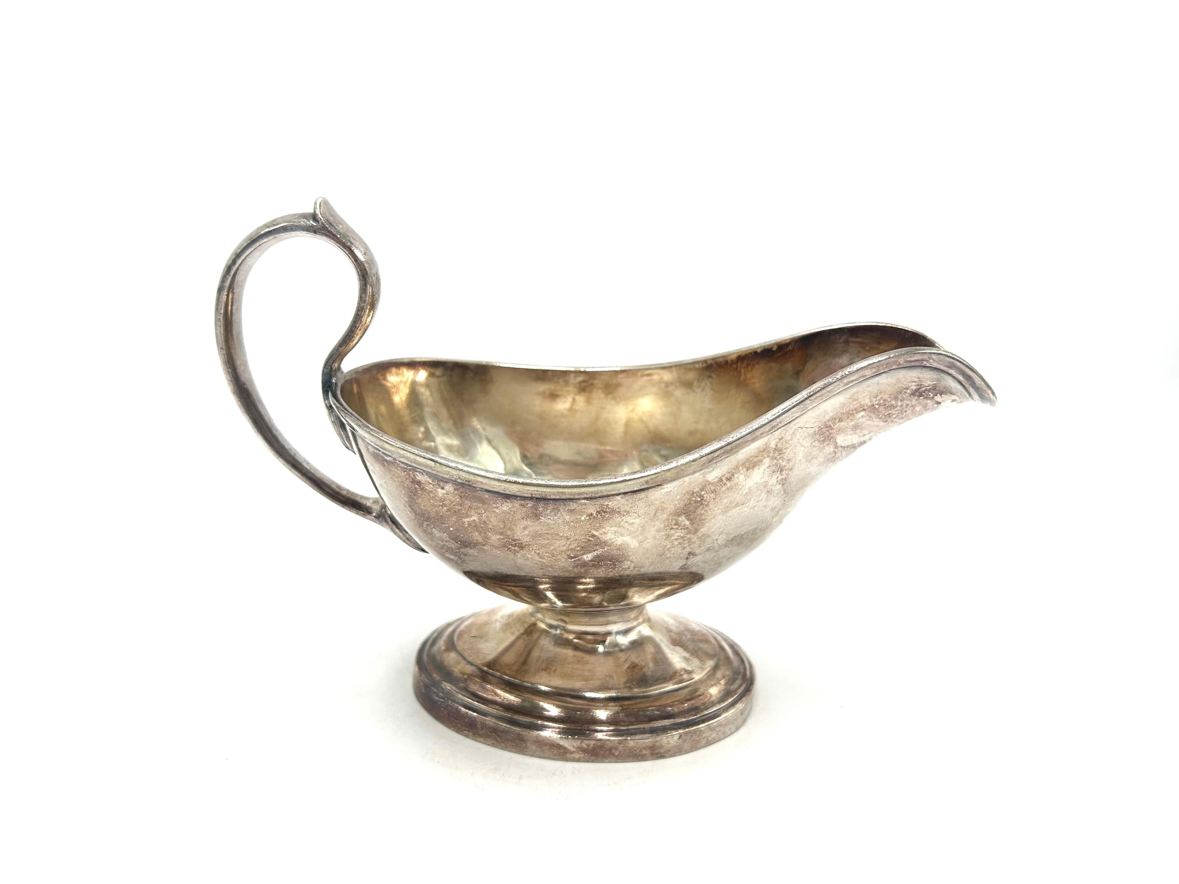 Polish Silver plated sauce boat For Sale