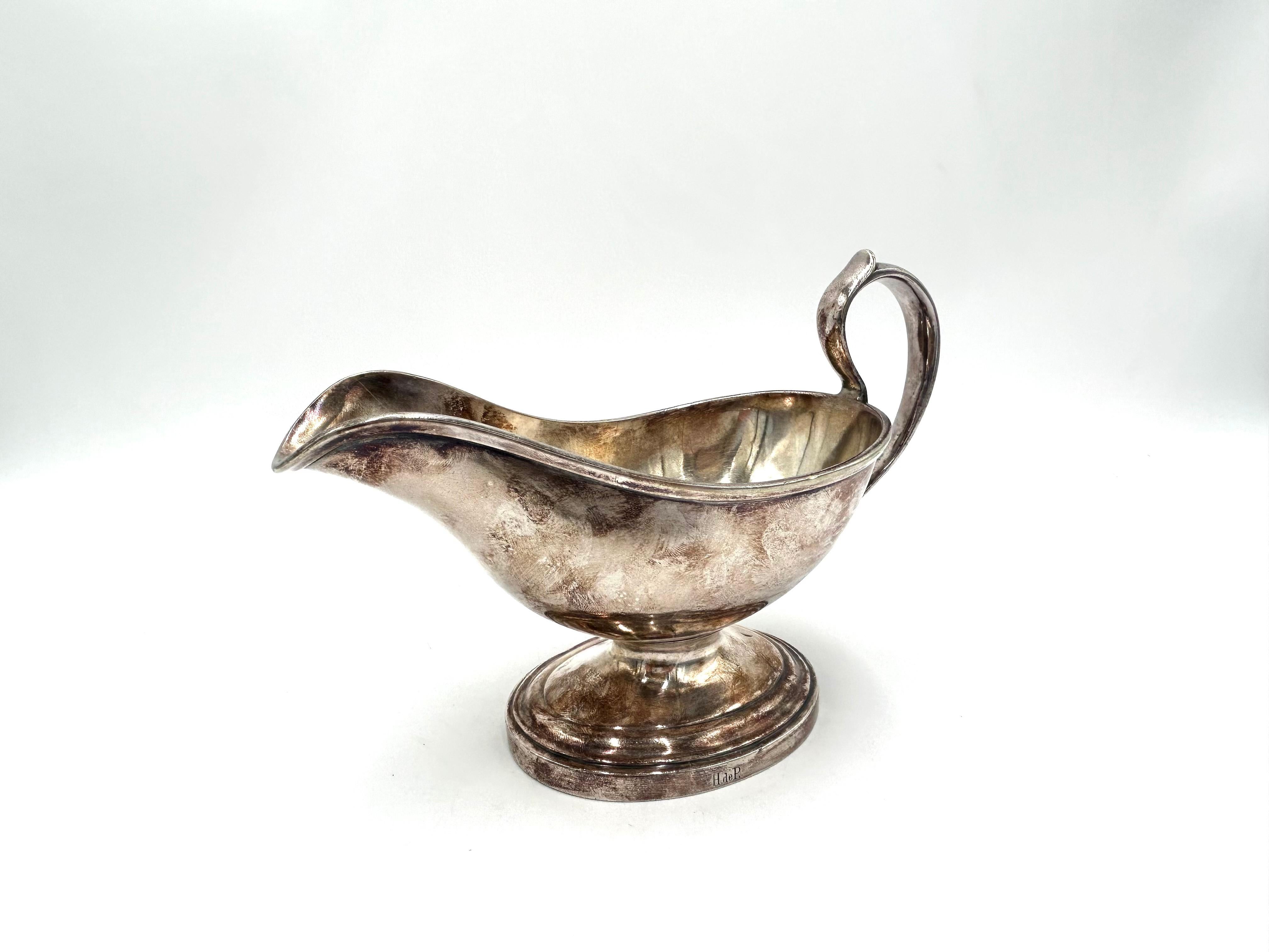 Silver Plate Silver plated sauce boat For Sale