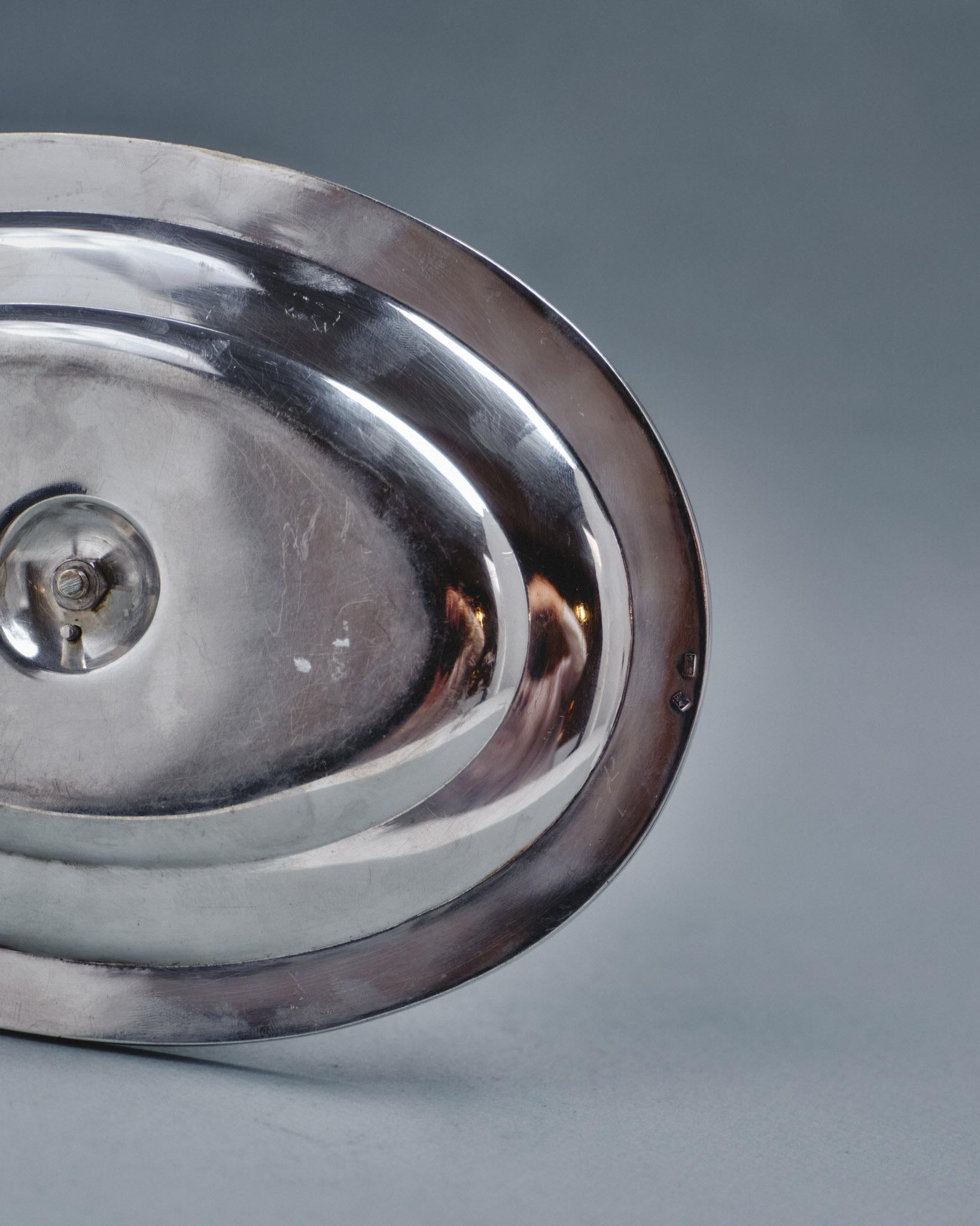 20ième siècle Saucière en argent, Samuel Askenfeld en vente