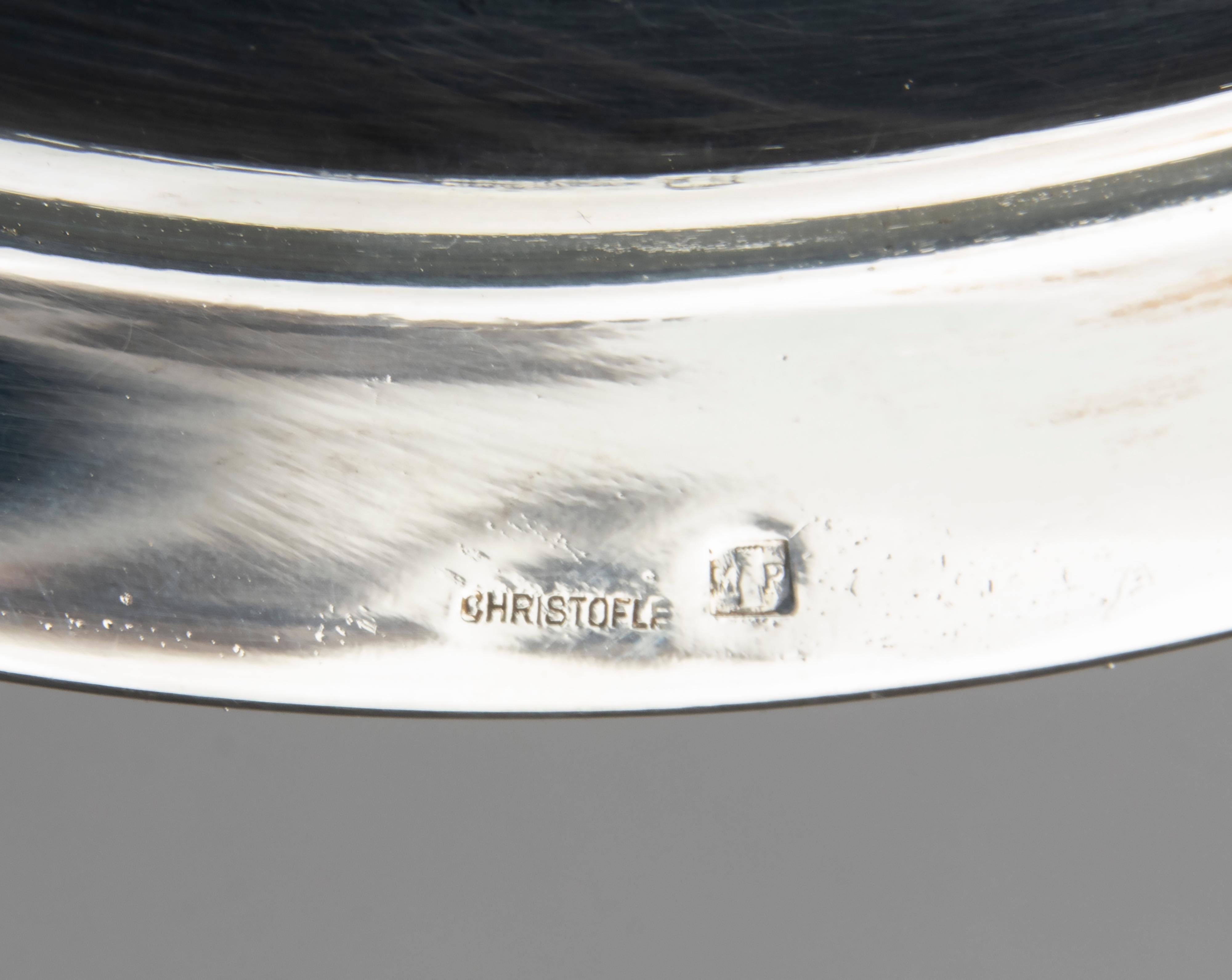 Salsera plateada de Christofle Modelo Malmaison Francés en venta