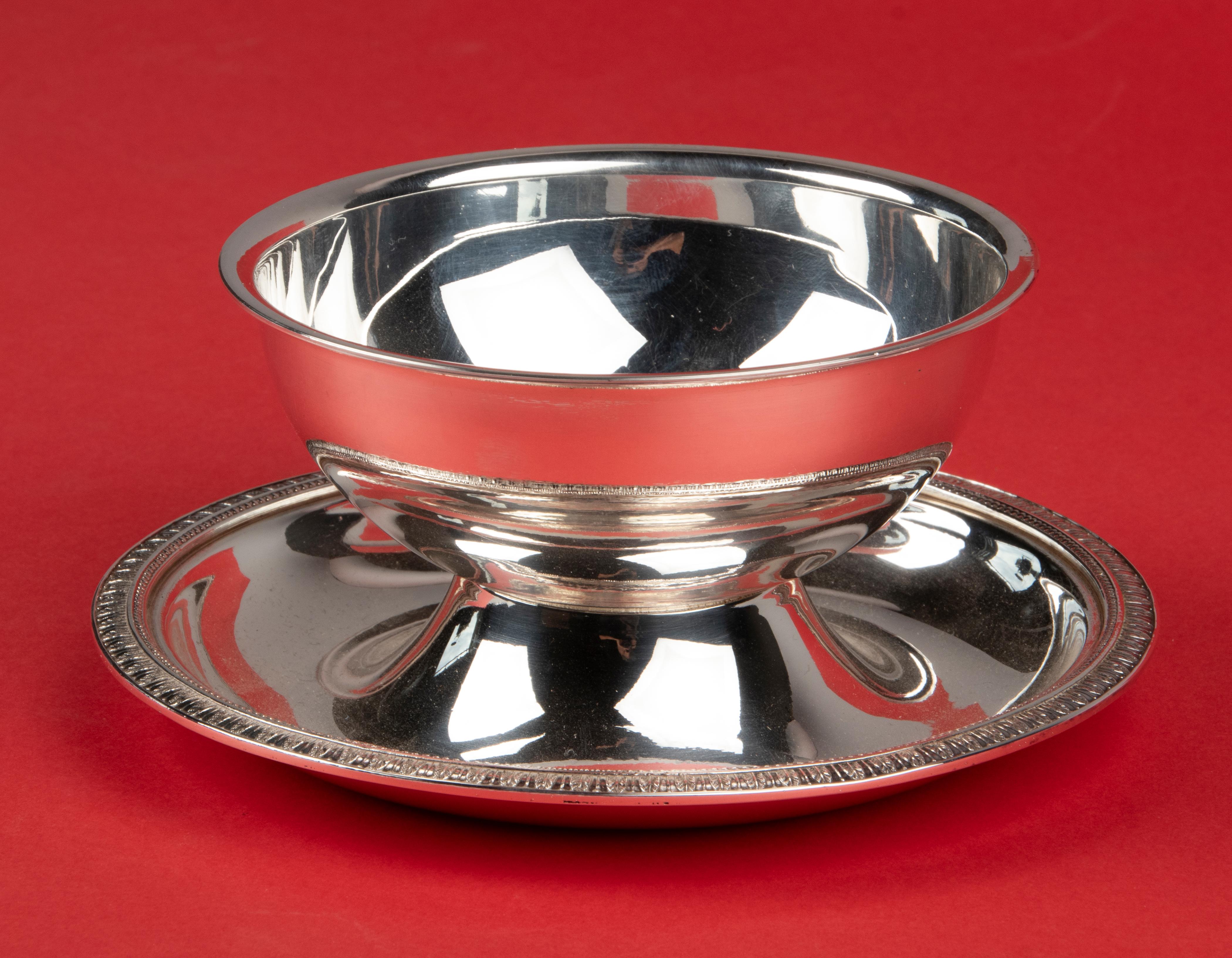 Salsera plateada de Christofle Modelo Malmaison en venta 1