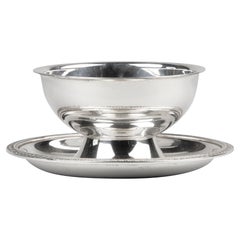 Silver Plated Sauce Bowl Made by Christofle Model Malmaison