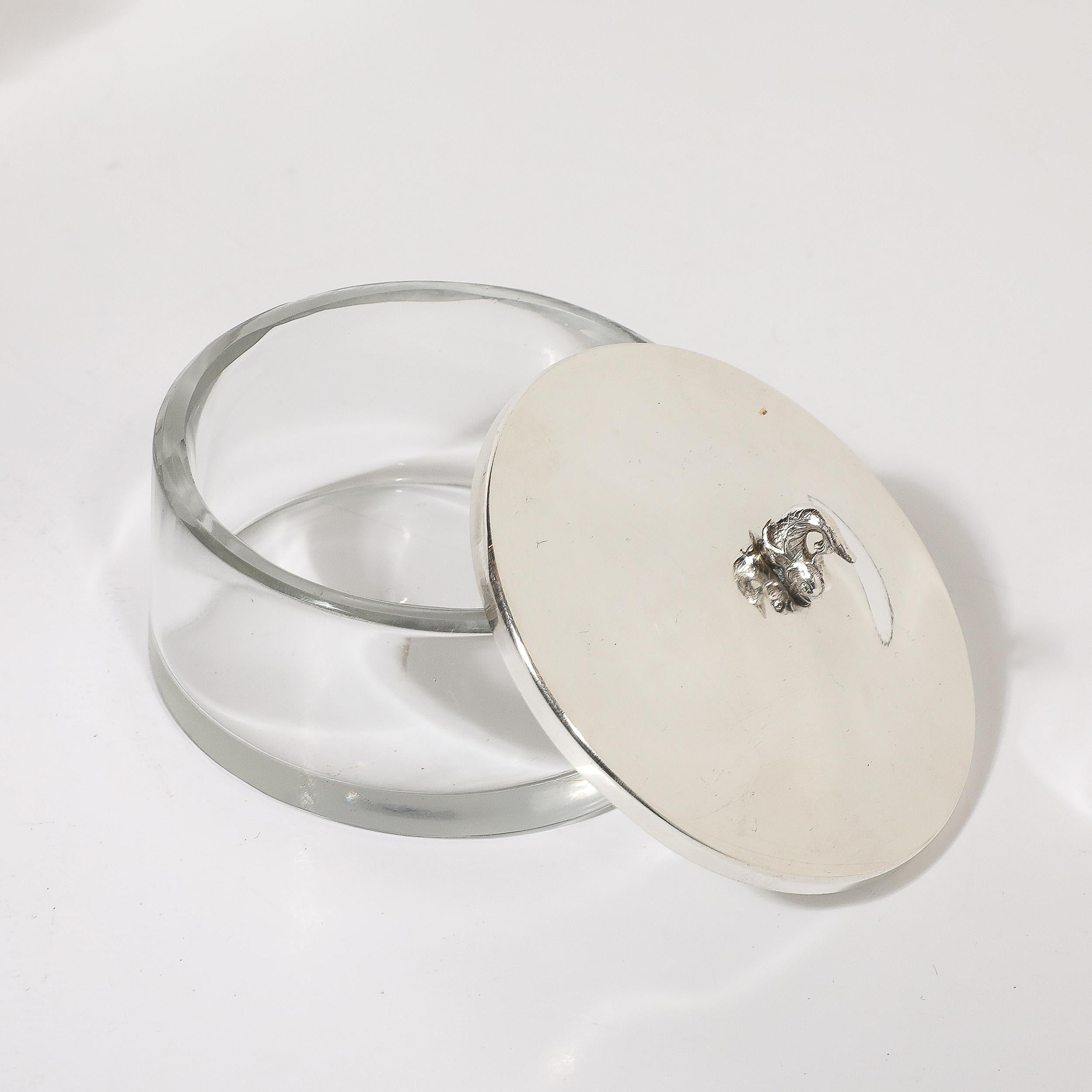 Silver Plated Scalloped Edge Caviar Dish by Plasait 5