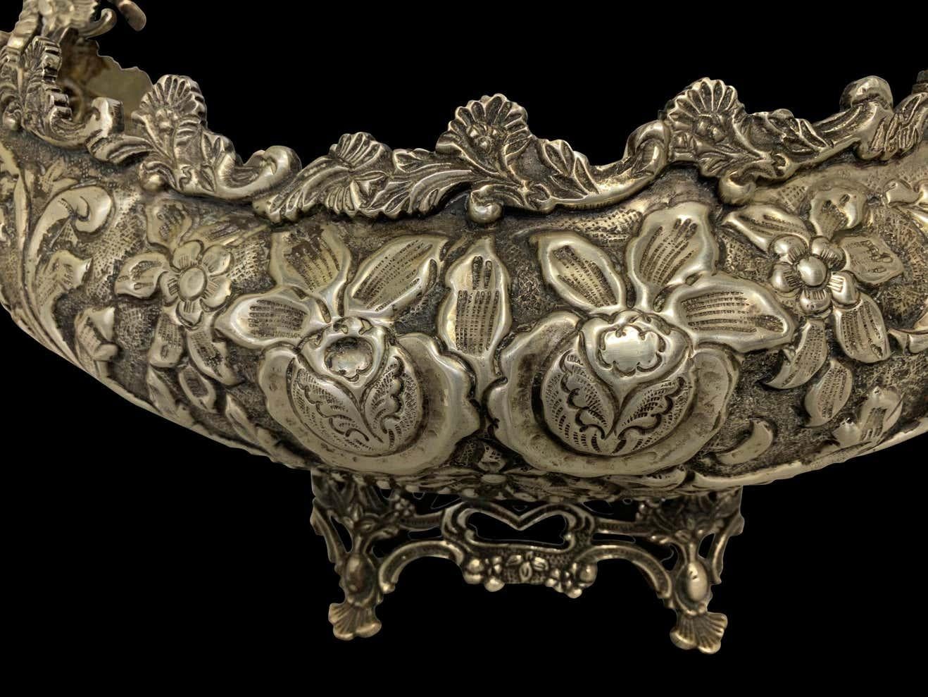 Silver-Plated Serveware, Venetian Gondolas, 20th Century For Sale 6