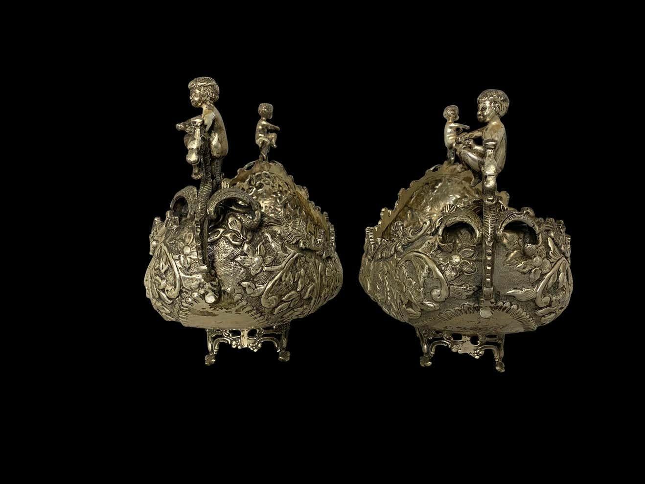 Silver-Plated Serveware, Venetian Gondolas, 20th Century For Sale 7