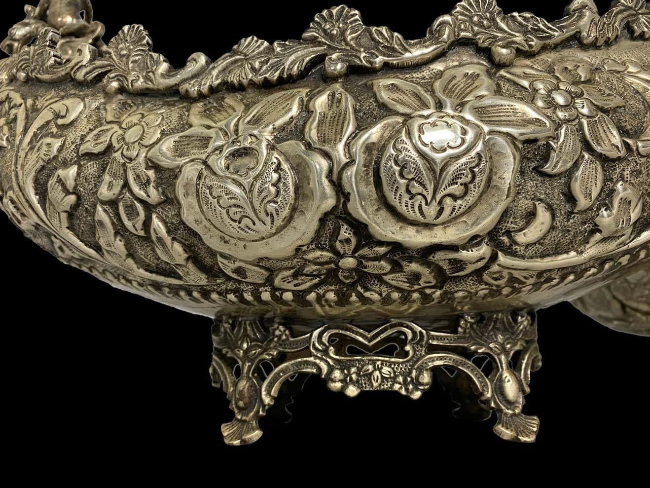 Silver-Plated Serveware, Venetian Gondolas, 20th Century For Sale 8