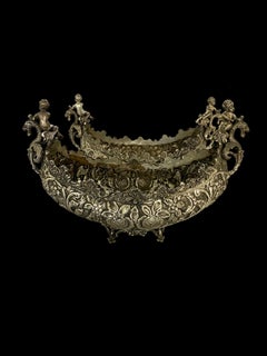 Silver-Plated Serveware, Venetian Gondolas, 20th Century