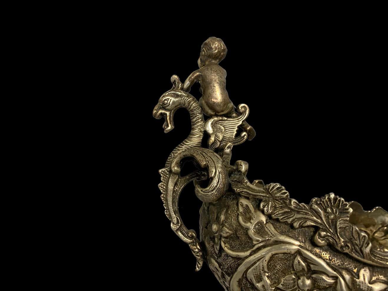 Silver-Plated Serveware, Venetian Gondolas, 20th Century For Sale 2