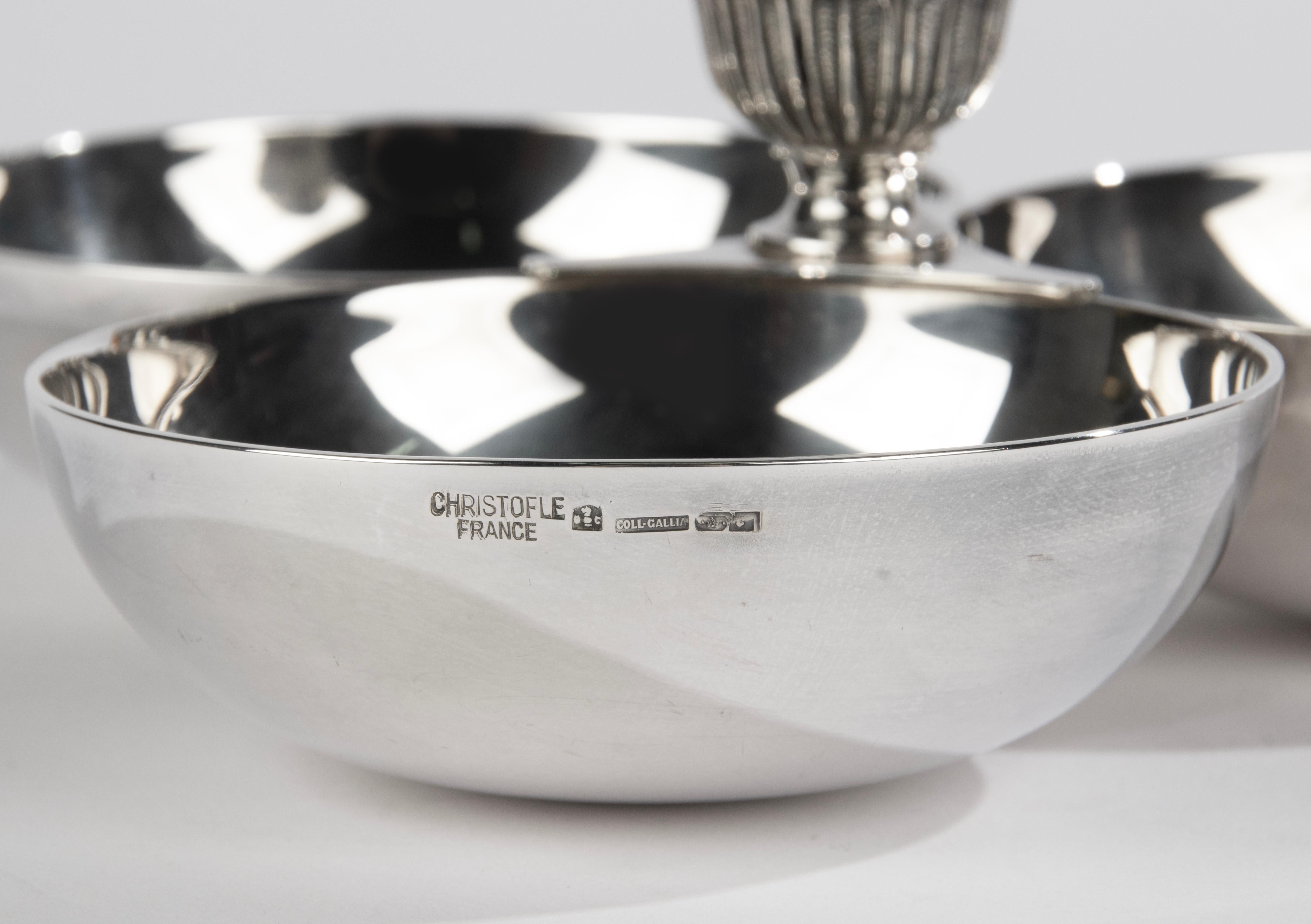 Silver Plated Serving Bowl - Christofle  In Good Condition In Casteren, Noord-Brabant