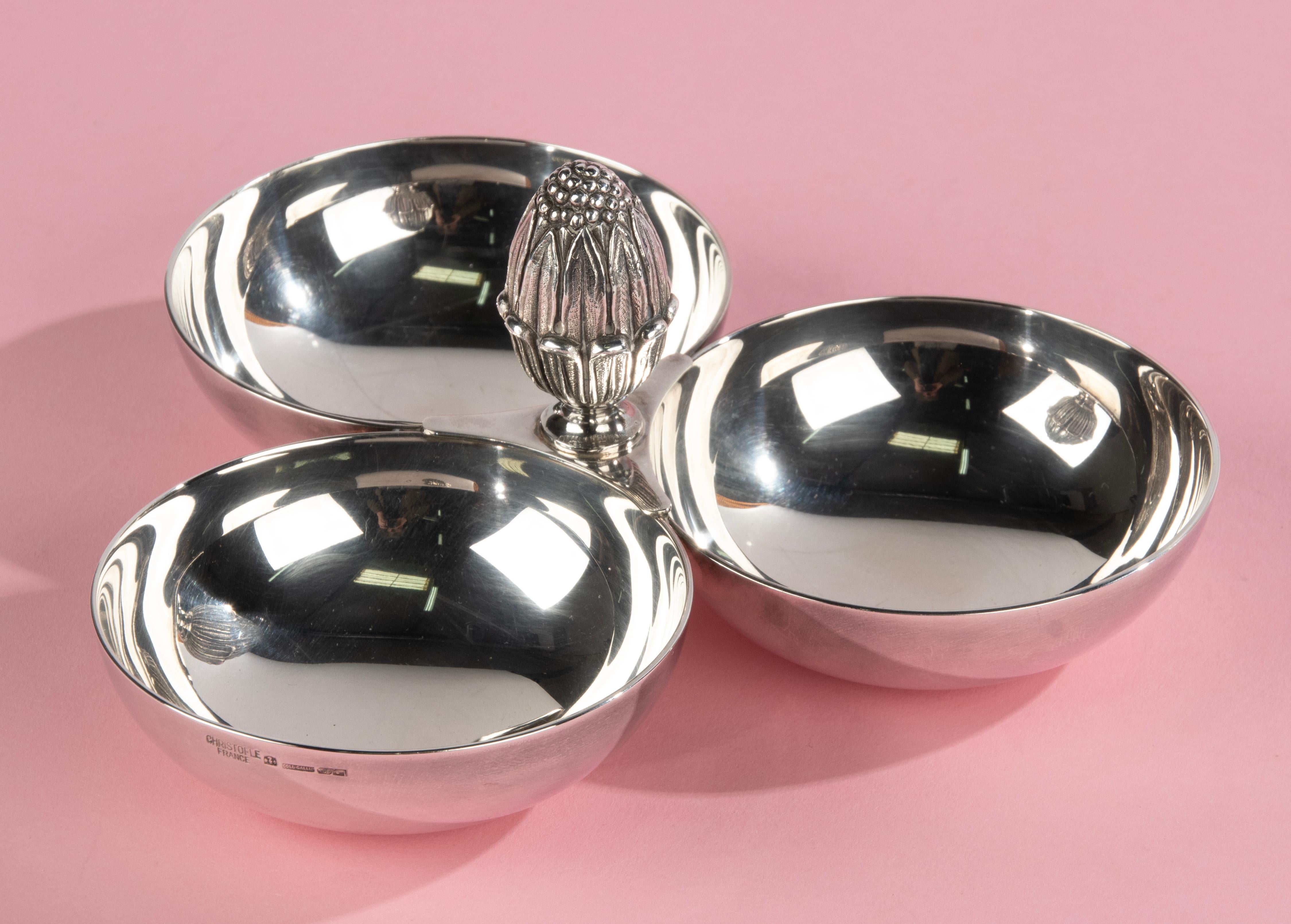 Late 20th Century Silver Plated Serving Bowl - Christofle 
