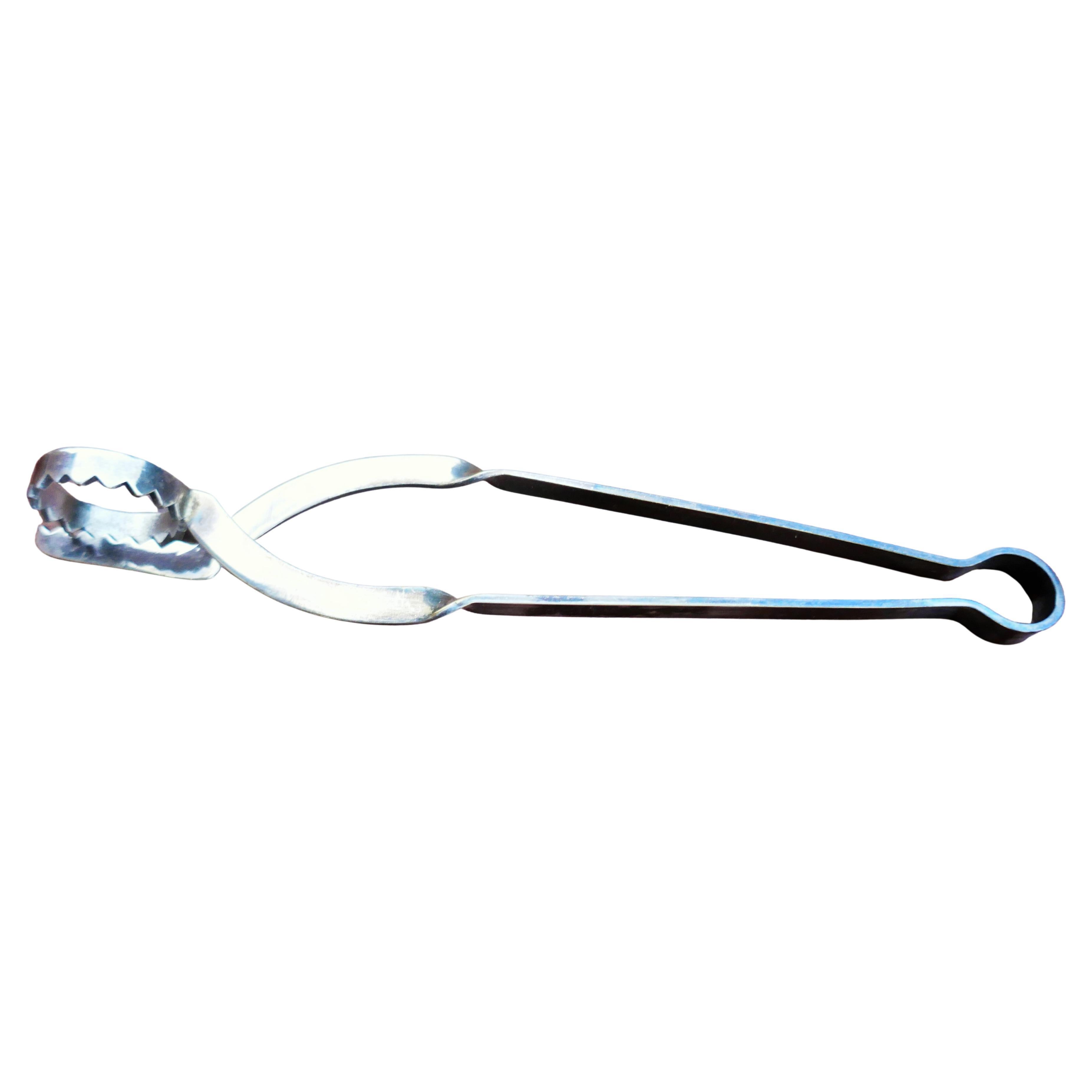 Coctelera plateada, cubitera y pinzas para hielo Chapado en plata en venta