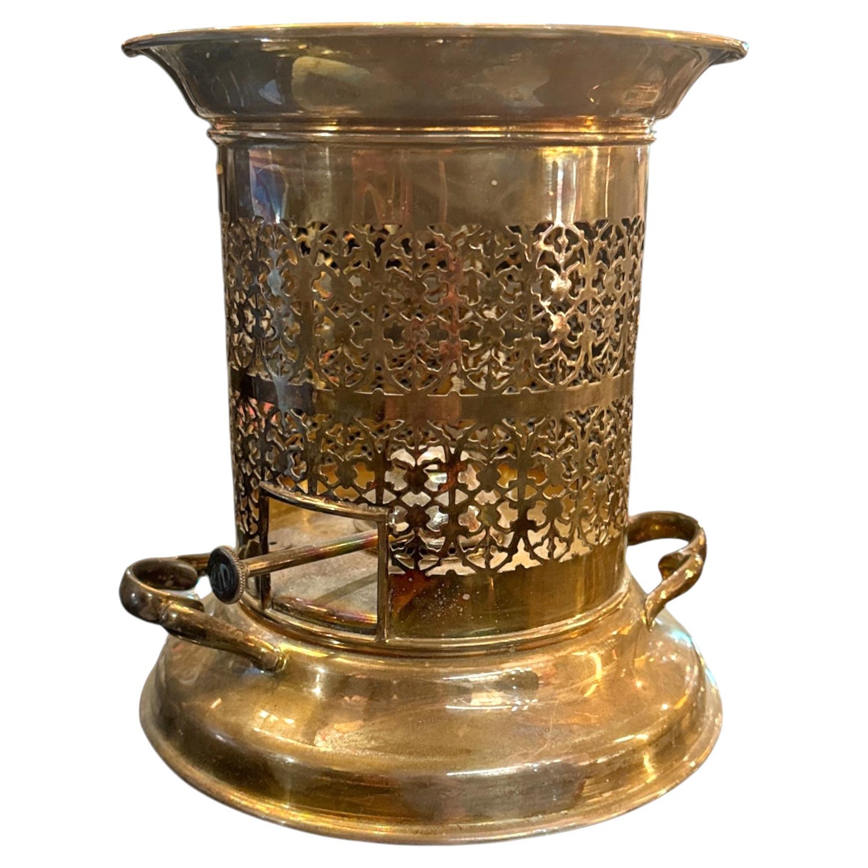 Silver Plated Sheffield Food Burner