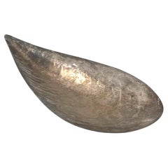Silver-plated shell shaped great bowl / centerpiece, Renato Raddi, Italy 1970s