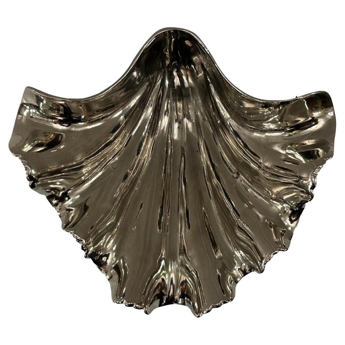 Silver Plated Shell Tray For Sale
