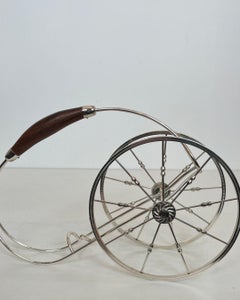 Silver Plated Sleigh Bottle Holder, circa 1970