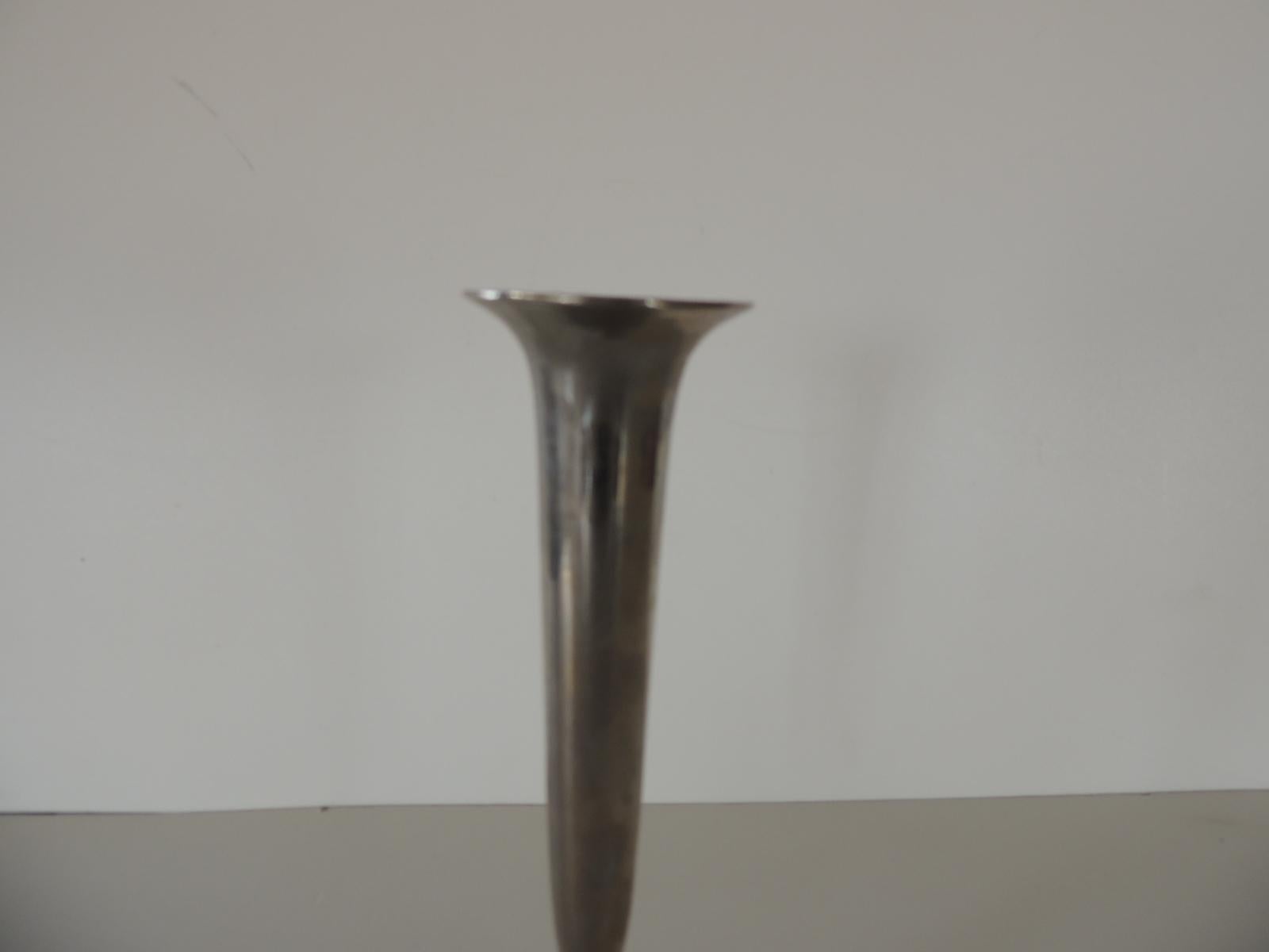 Country Silver Plated Small Bud Vase