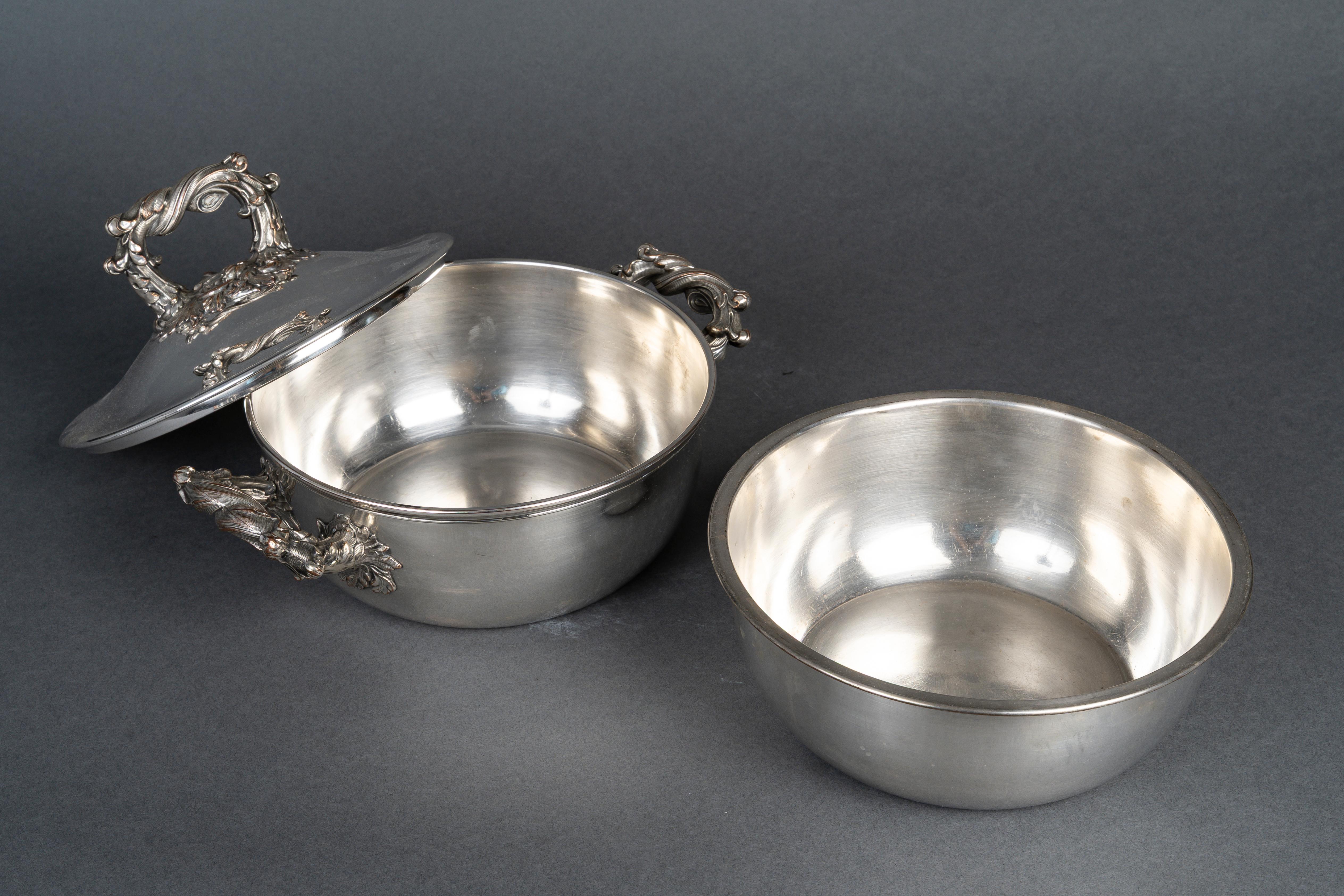 XIXe siècle Soupière en argent, 19e siècle, période Napoléon III. en vente