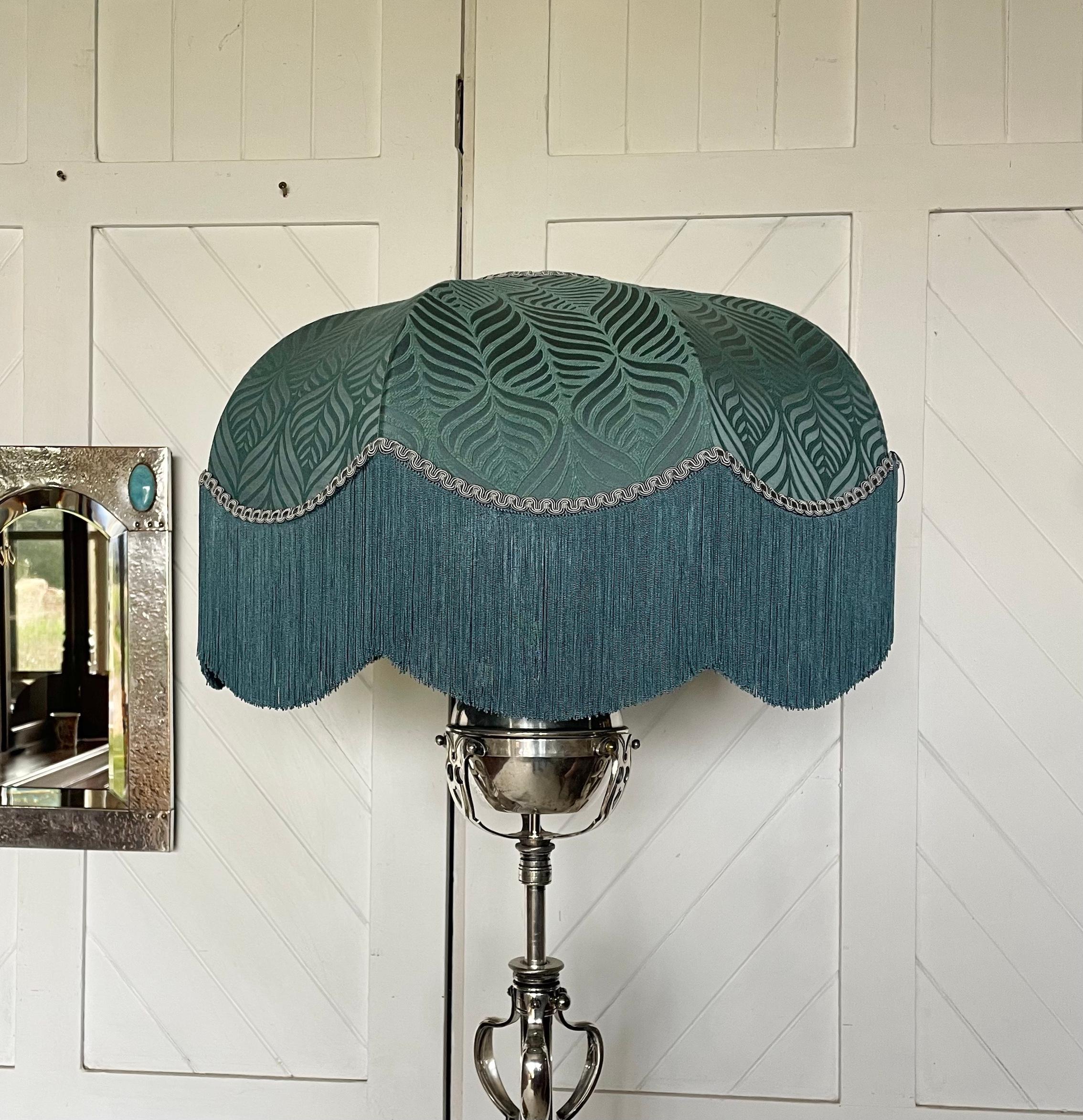 Silver Plated Standard Lamp For Sale 3