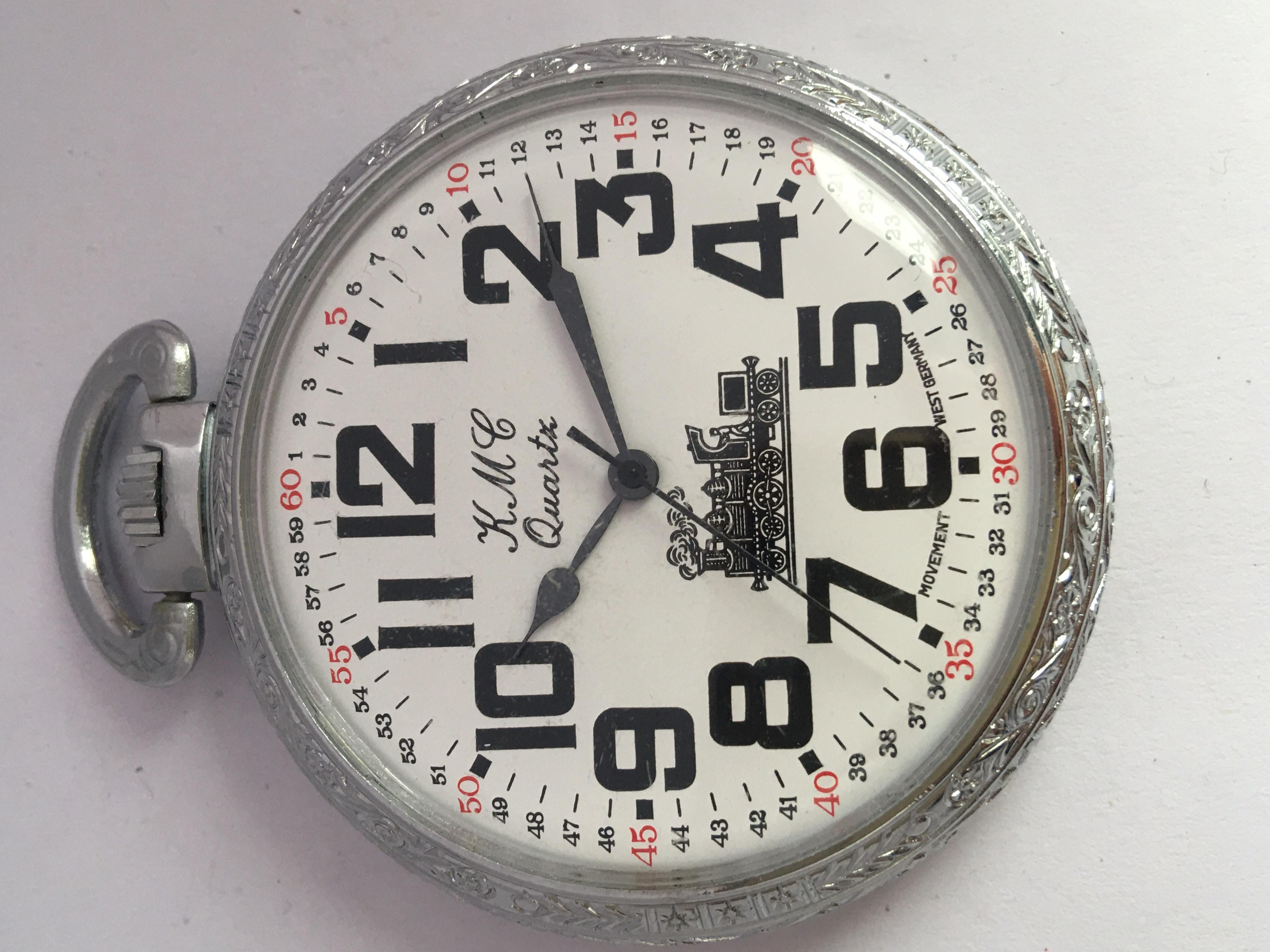 Arnex railroad train pocket watch hotsell