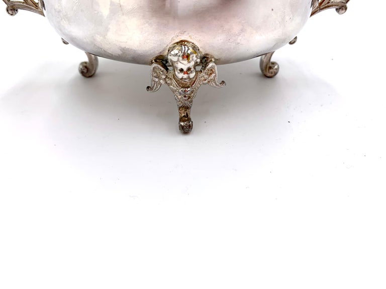 SilverPlated Sugar Bowl with a Spoon, Fraget Hefra at 1stDibs