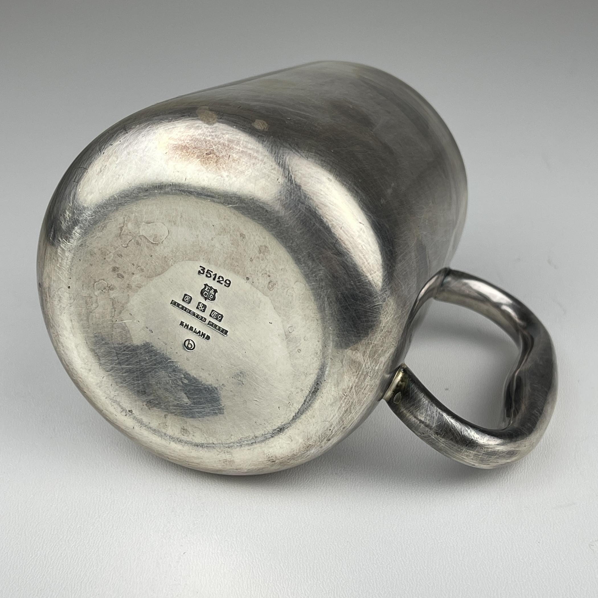 Silver plated tankard by Elkington & Co, England for Trust Houses, England, 1962 In Good Condition For Sale In Miklavž Pri Taboru, SI
