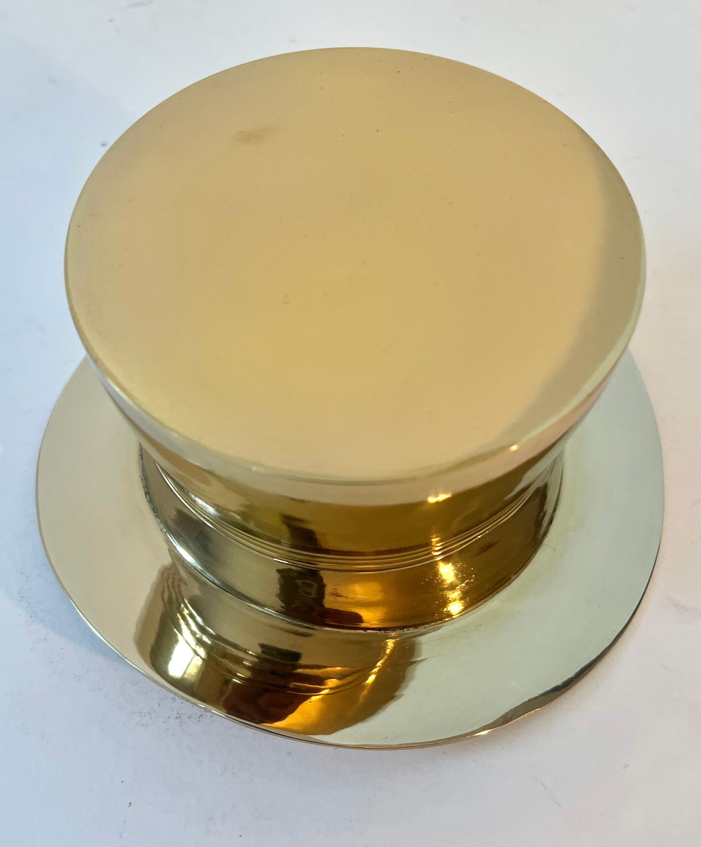 Silver Plated Top Hat Wine Coaster For Sale 3