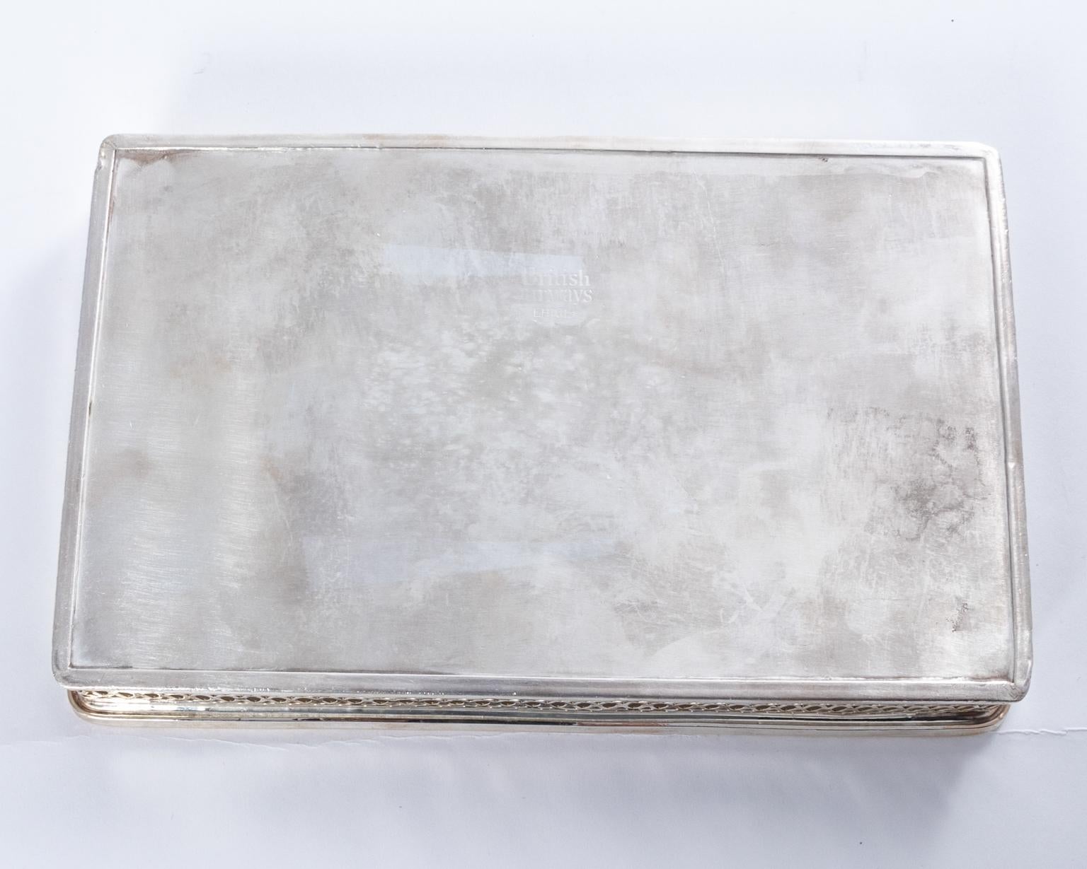 20th Century Silver Plated Tray by British Airways