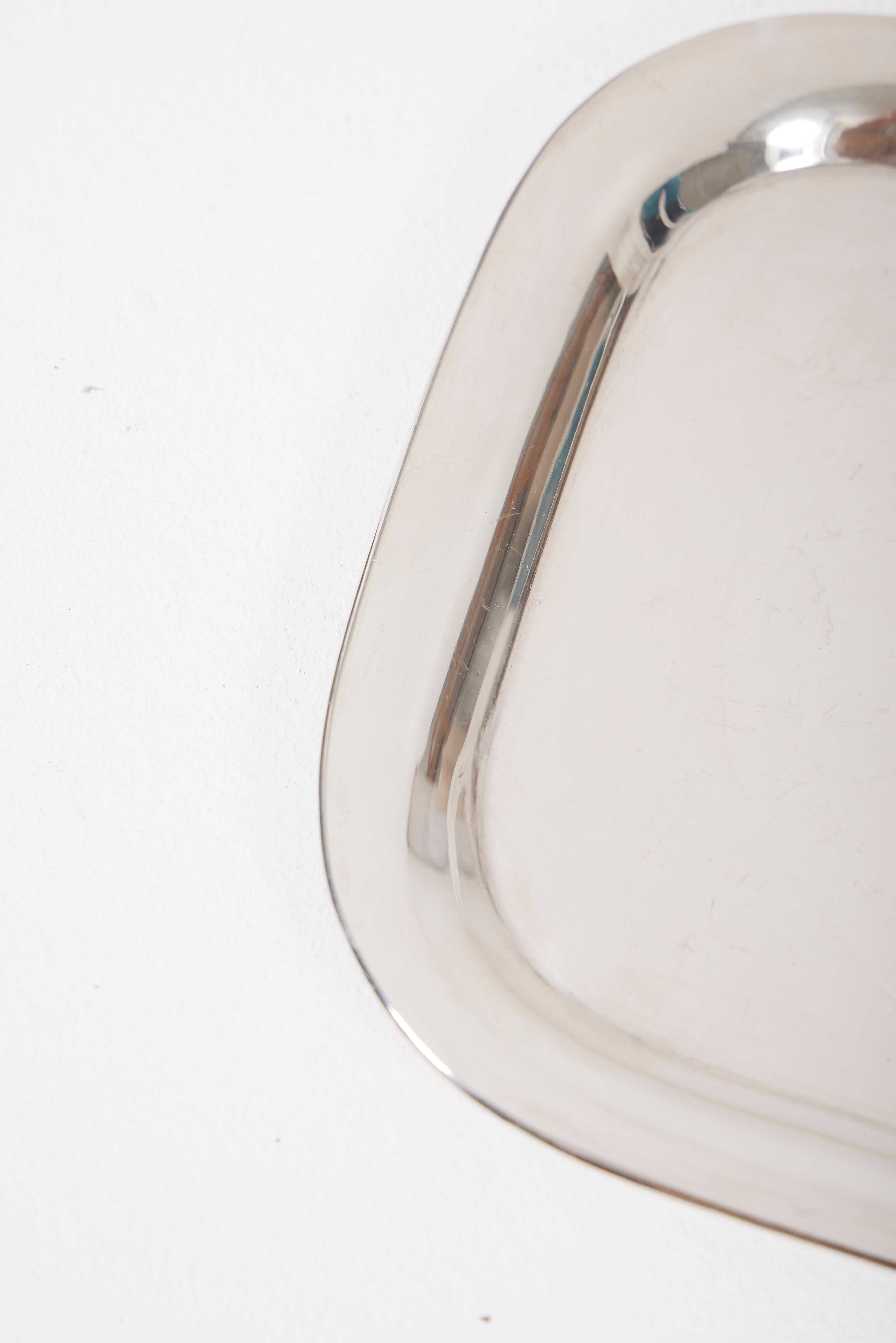 Silver-plated tray by Christofle In Excellent Condition In PARIS, FR