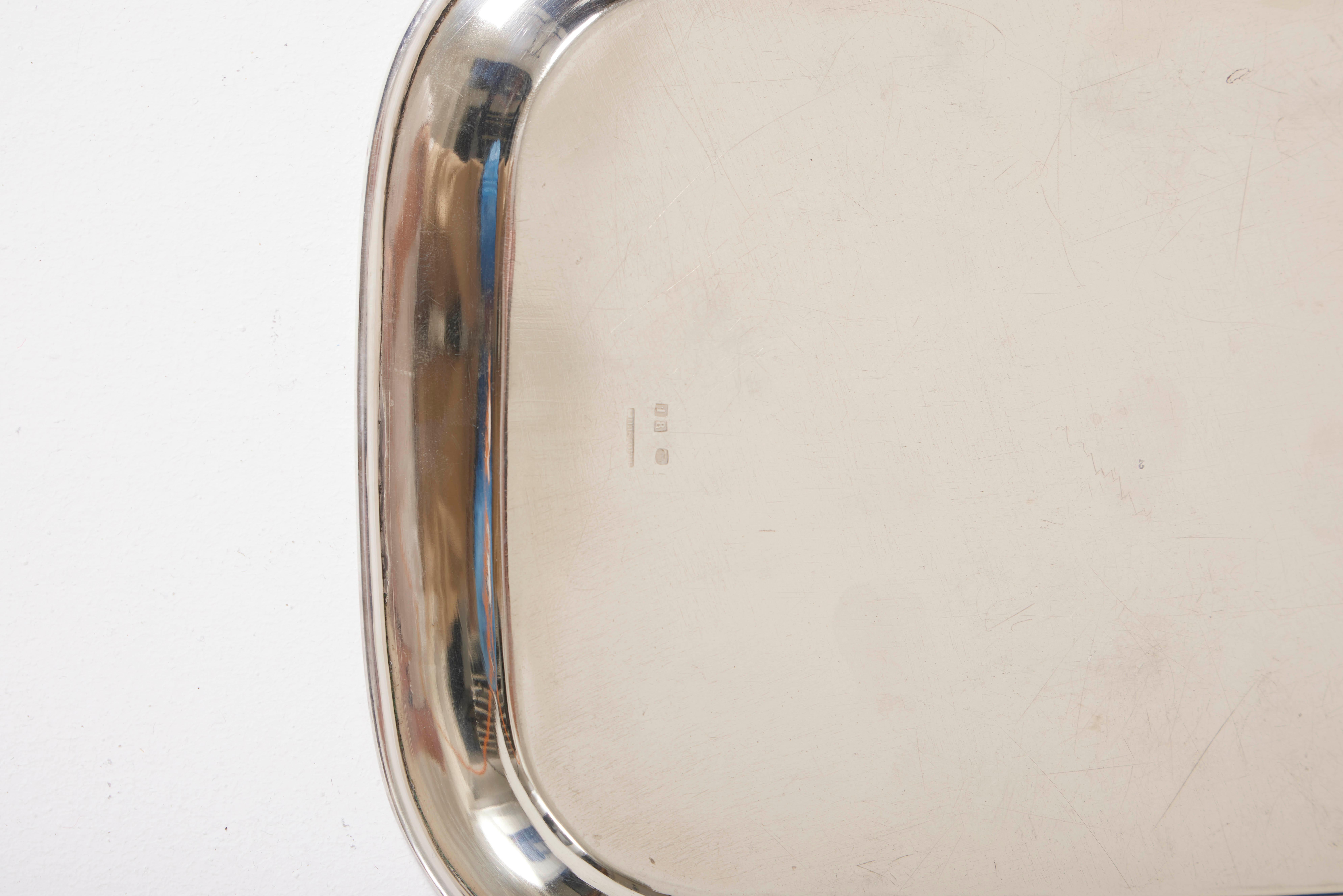 20th Century Silver-plated tray by Christofle