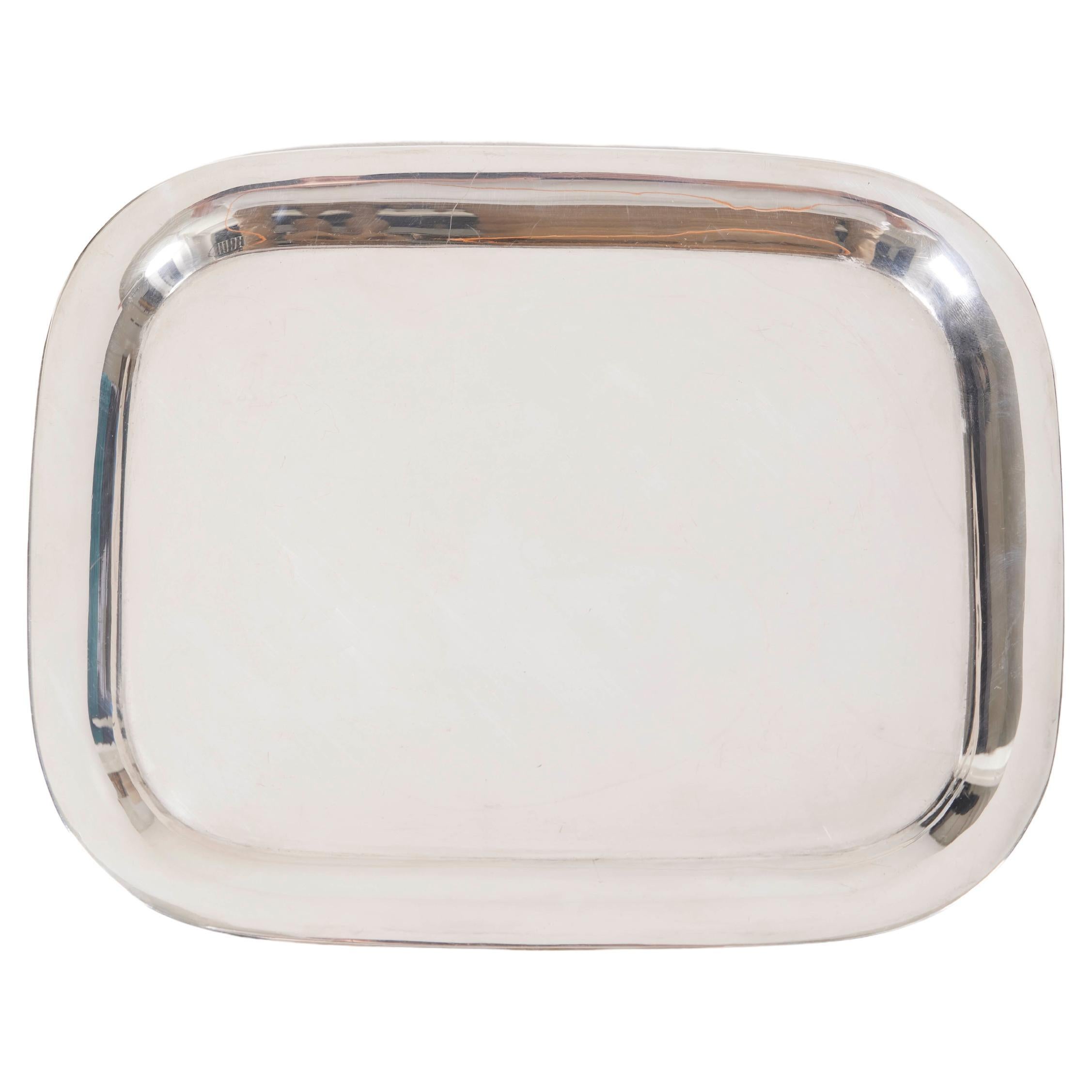 Silver-plated tray by Christofle