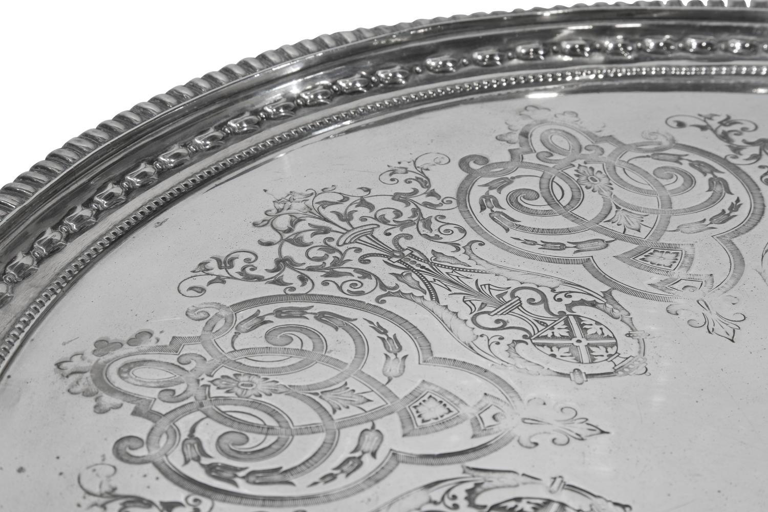 Edwardian Silver Plated Tray, circa 1910 For Sale