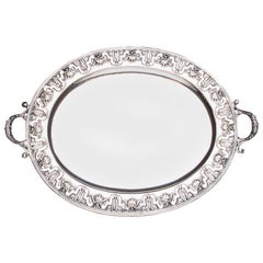 Silver Plated Tray, Made in Italy