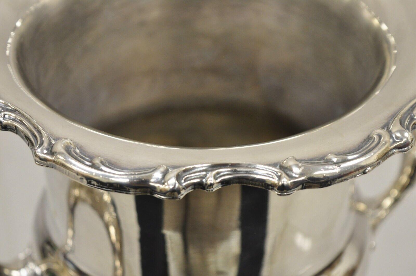 Silver Plated Trophy Cup Victorian Style Champagne Chiller Wine Ice Bucket 4