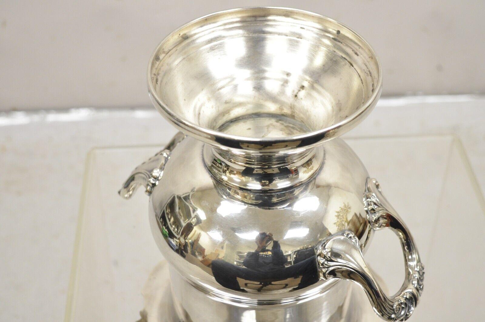 Silver Plated Trophy Cup Victorian Style Champagne Chiller Wine Ice Bucket 5