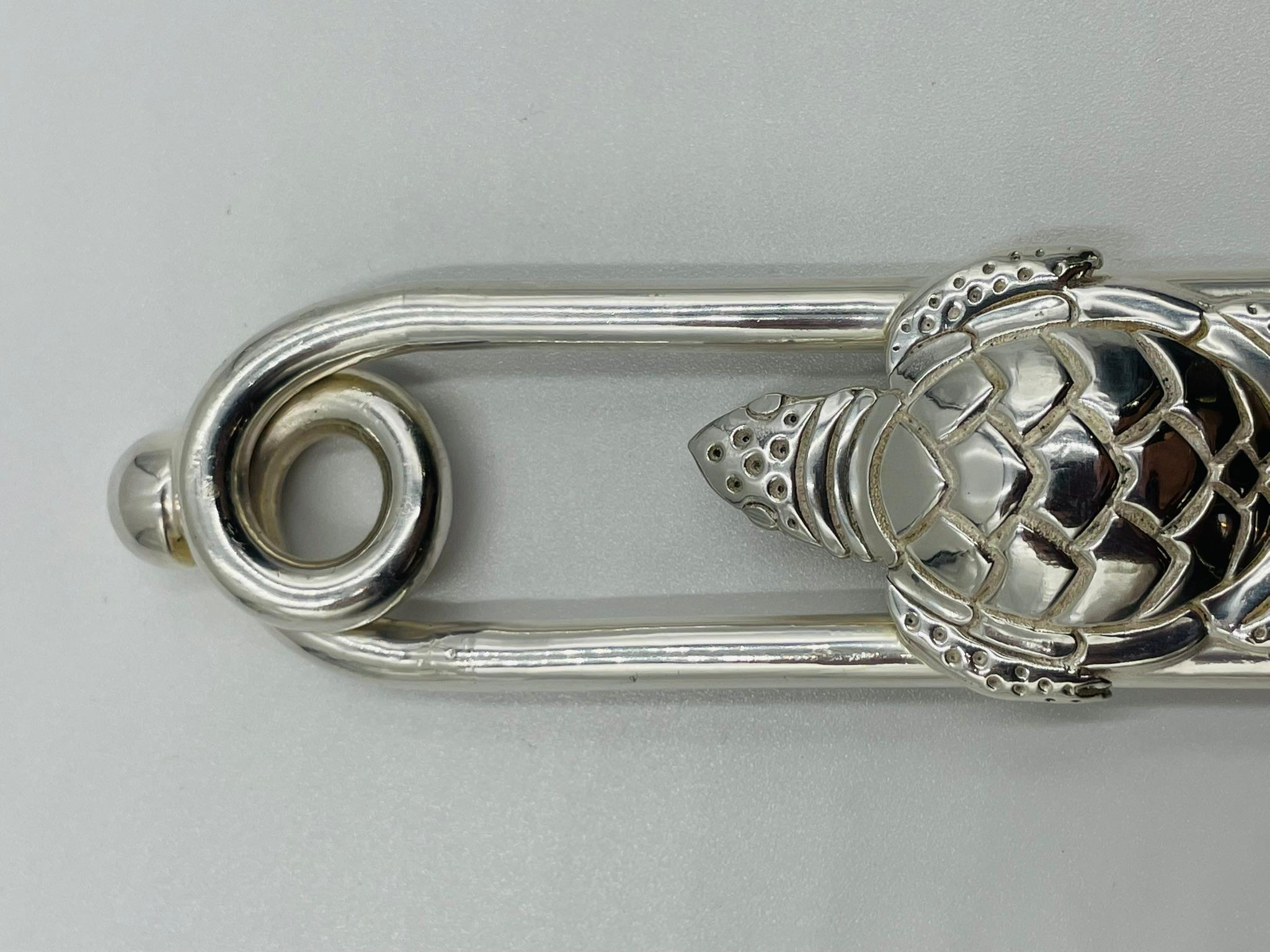 Utensili da portata con motivo a tartaruga placcati in argento di Emilia Castillo, Messicano moderno in vendita 10