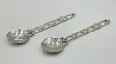 Silver-Plated Turtle Motif Serving Utensils by Emilia Castillo, Mexican Modern