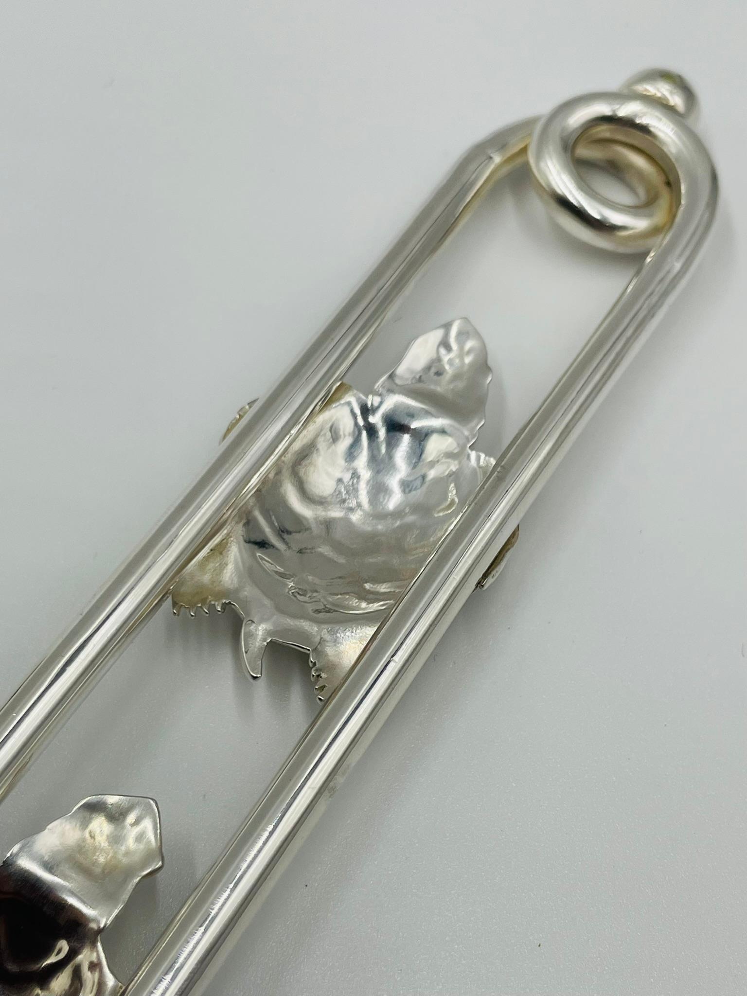 Utensili da portata con motivo a tartaruga placcati in argento di Emilia Castillo, Messicano moderno in vendita 2