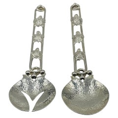 Silver-Plated Turtle Motif Serving Utensils by Emilia Castillo, Mexican Modern