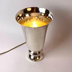 Silver plated Uplight for a table. Art Deco, 1920s