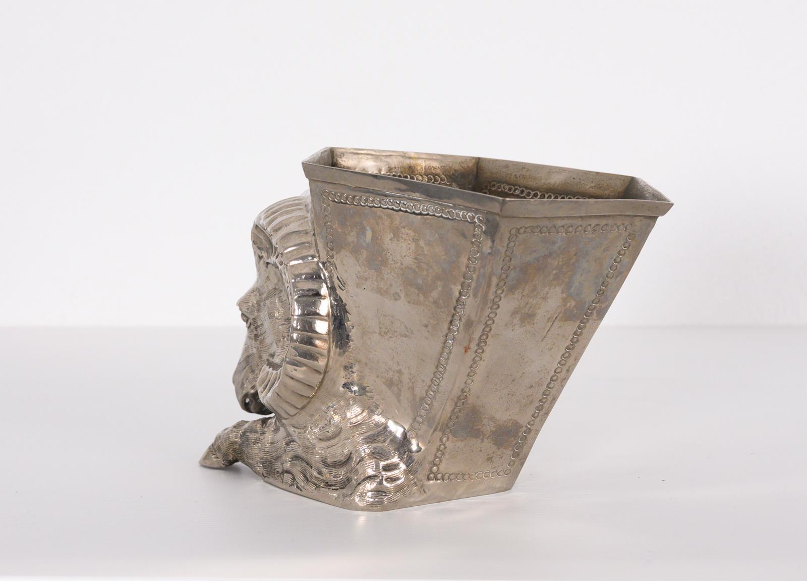 Silver Plated Vase by Gabriella Crespi 2