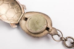 Silver Plated Victorian Turtle Necklace