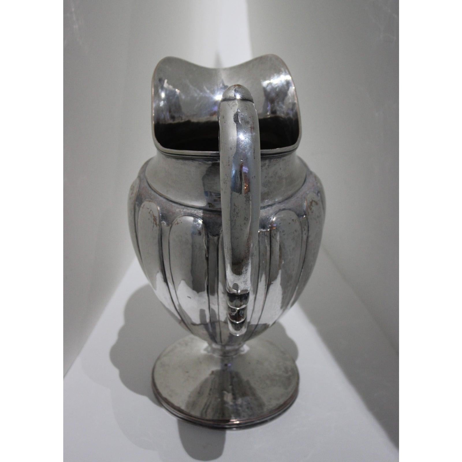 silver plated pitcher