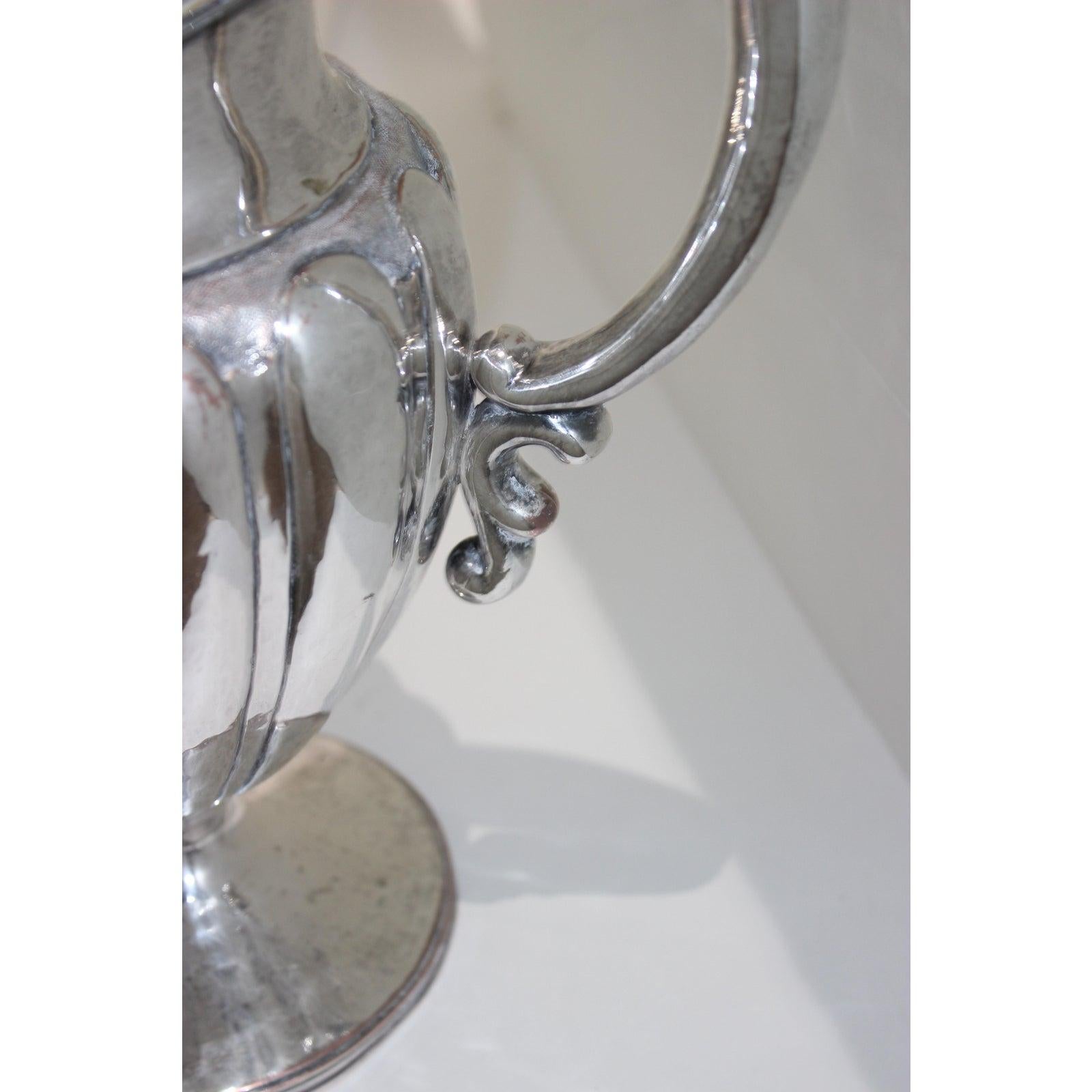 Silver Plated Water Pitcher In Good Condition For Sale In West Palm Beach, FL