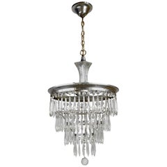 Antique Silver Plated Wedding Cake Chandelier
