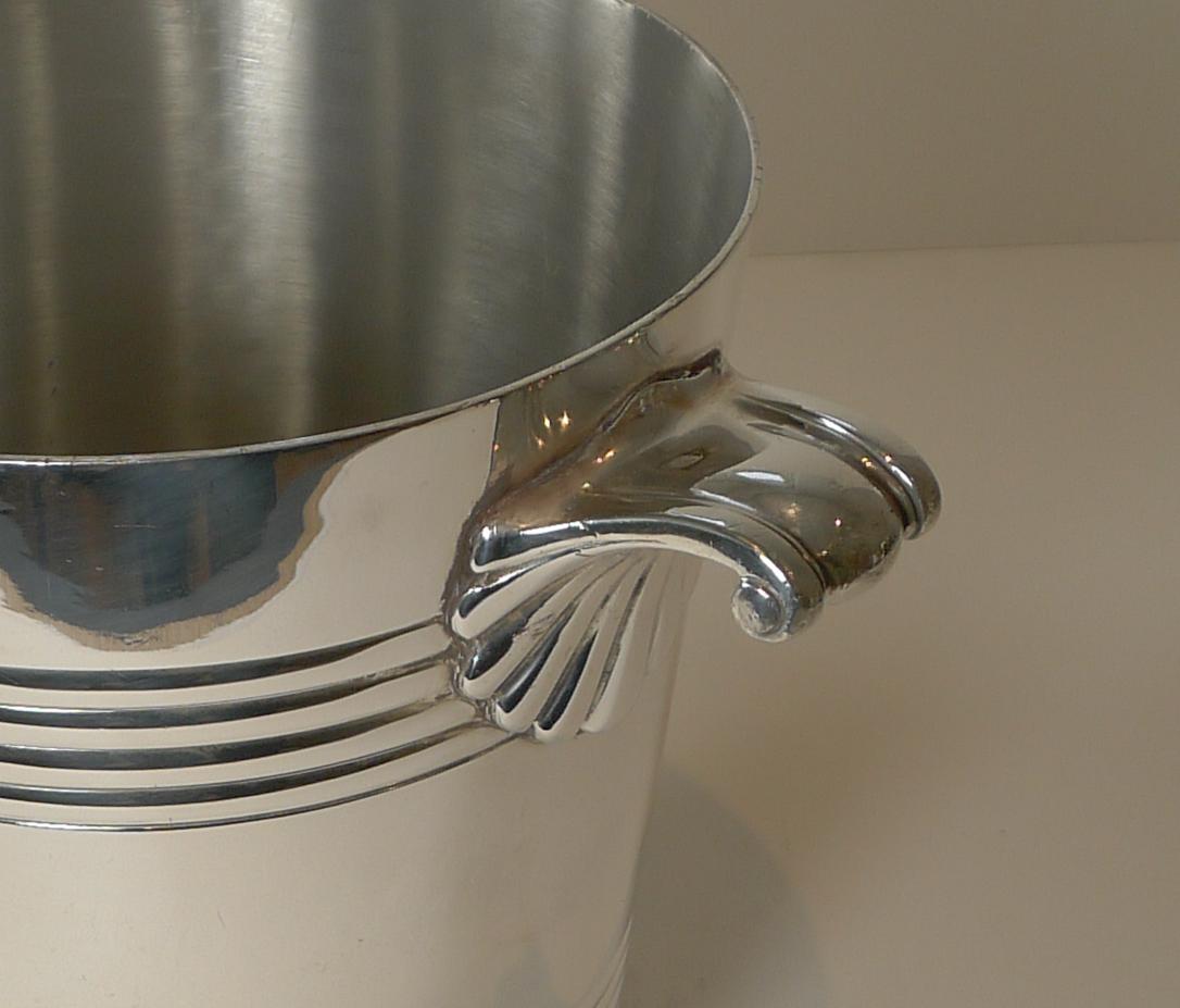 Mid-20th Century Silver Plated Wine Cooler / Champagne Bucket by Wiskemann, Belgium c.1930